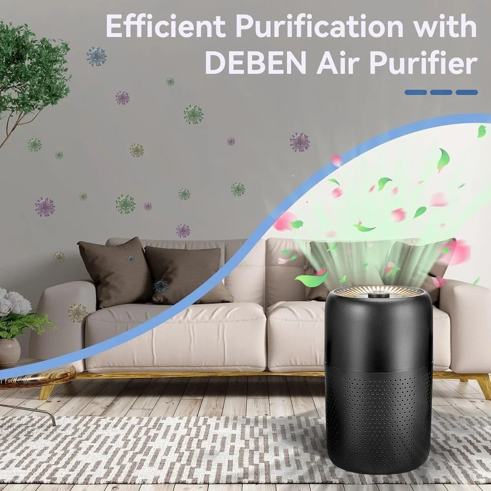 2 Pack Air Purifiers with Aromatherapy, Nightlight